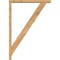 Ekena Millwork Traditional Block Smooth Bracket w/ Offset Brace, Western Red Cedar, 3 1/2"W x 28"D x 40"H BKT0402X28X40TRA05SWR - alternate 3